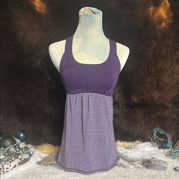 Lululemon Purple Racerback Tank Top 4 (5165) - Picture 1 of 5